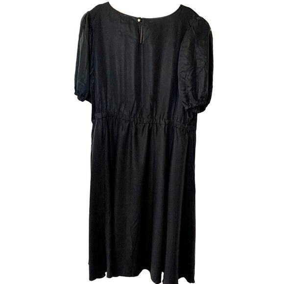 TEREA‎ NWT Women's Jayla Black Cutout Midi Swing Dress Sz 2XL - Picture 3 of 4